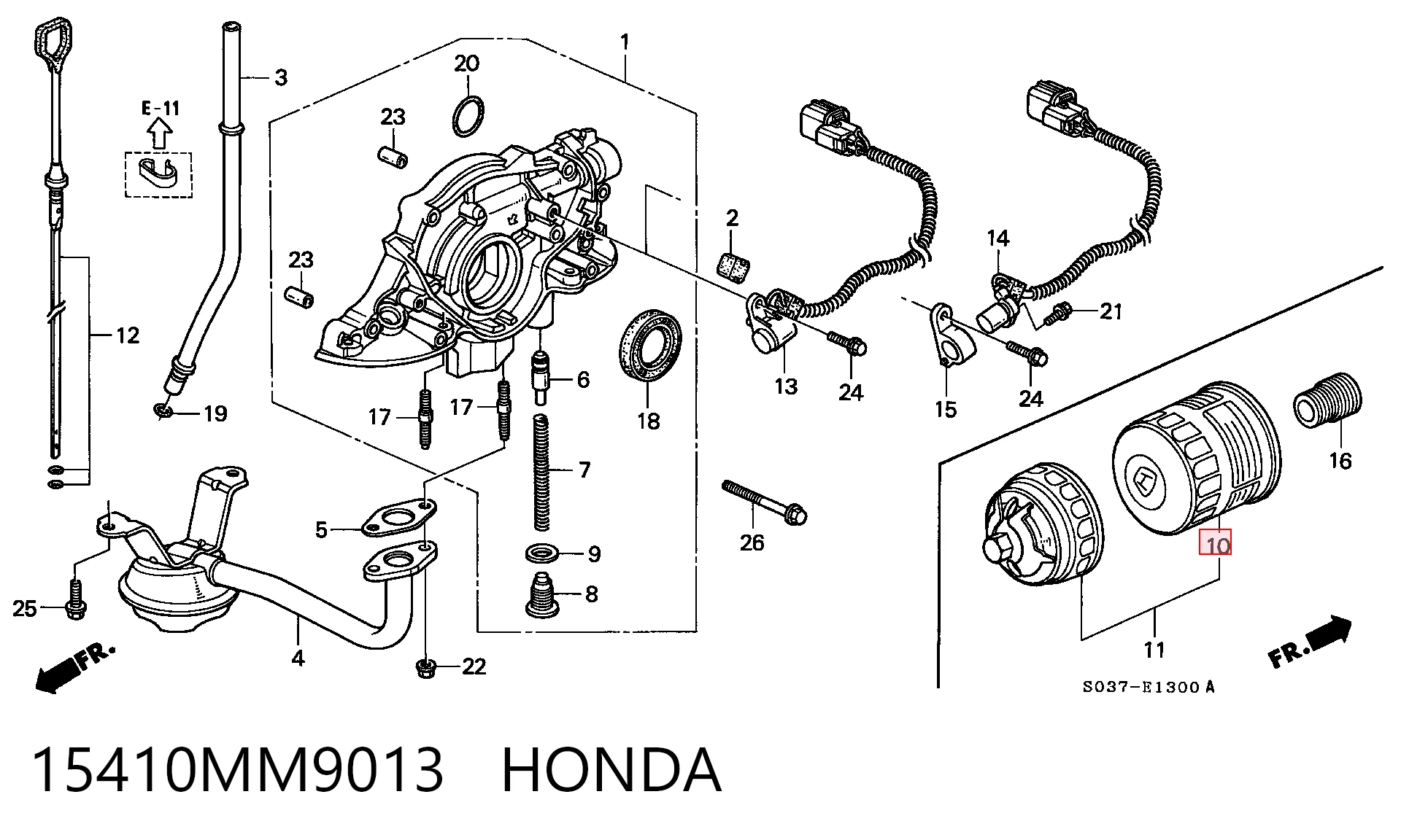 15410MM9013 Honda Масляный фильтр двигателя