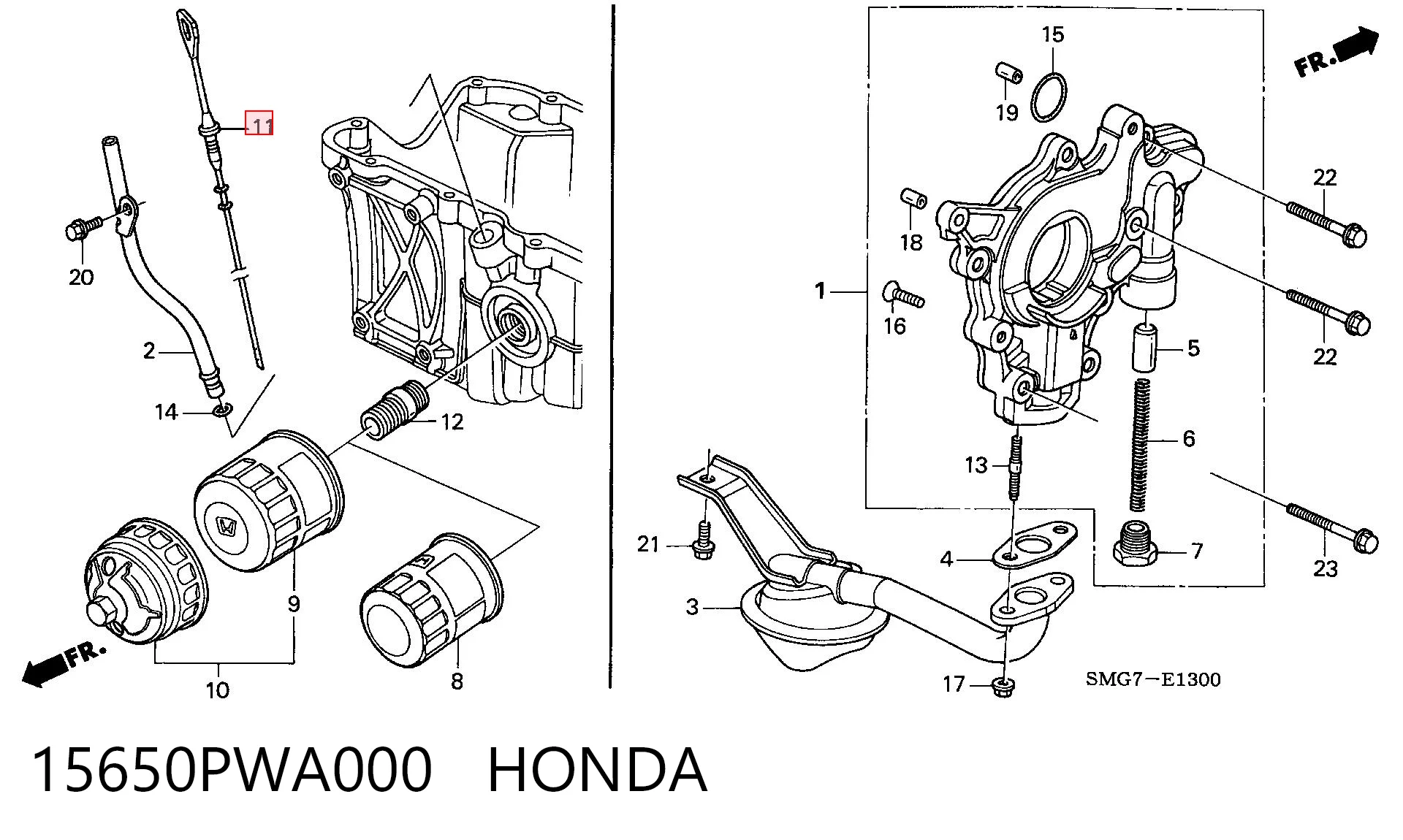 15650PWA000 Honda Щуп уровня масла