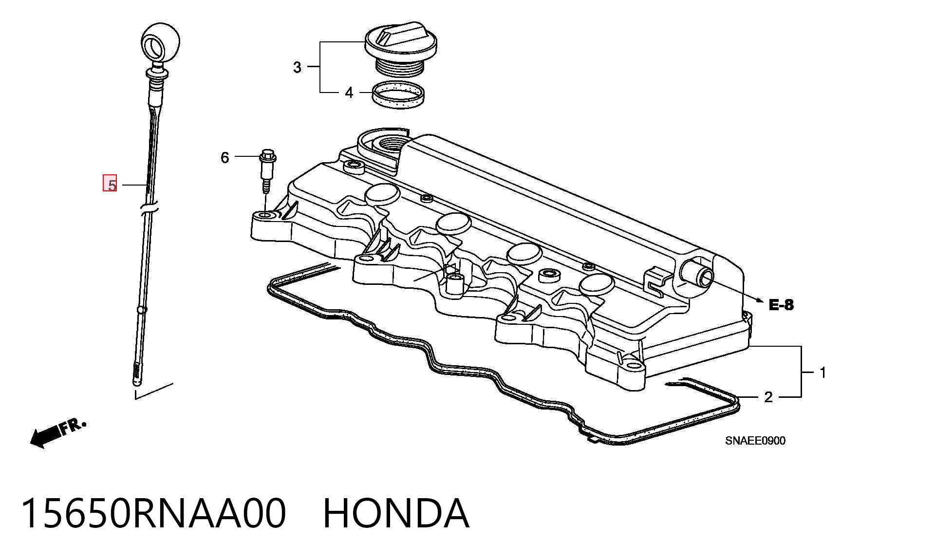 Щуп уровня масла на Honda Civic VIII FD, FA