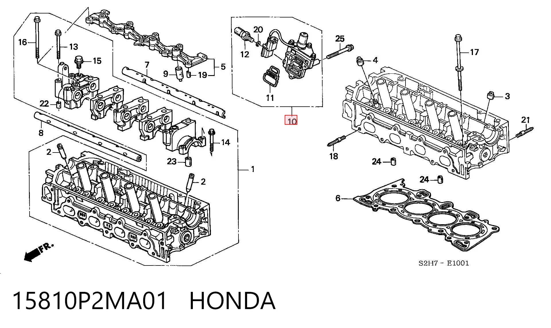 15810P2MA01 Honda Клапан положения фаз распредвала