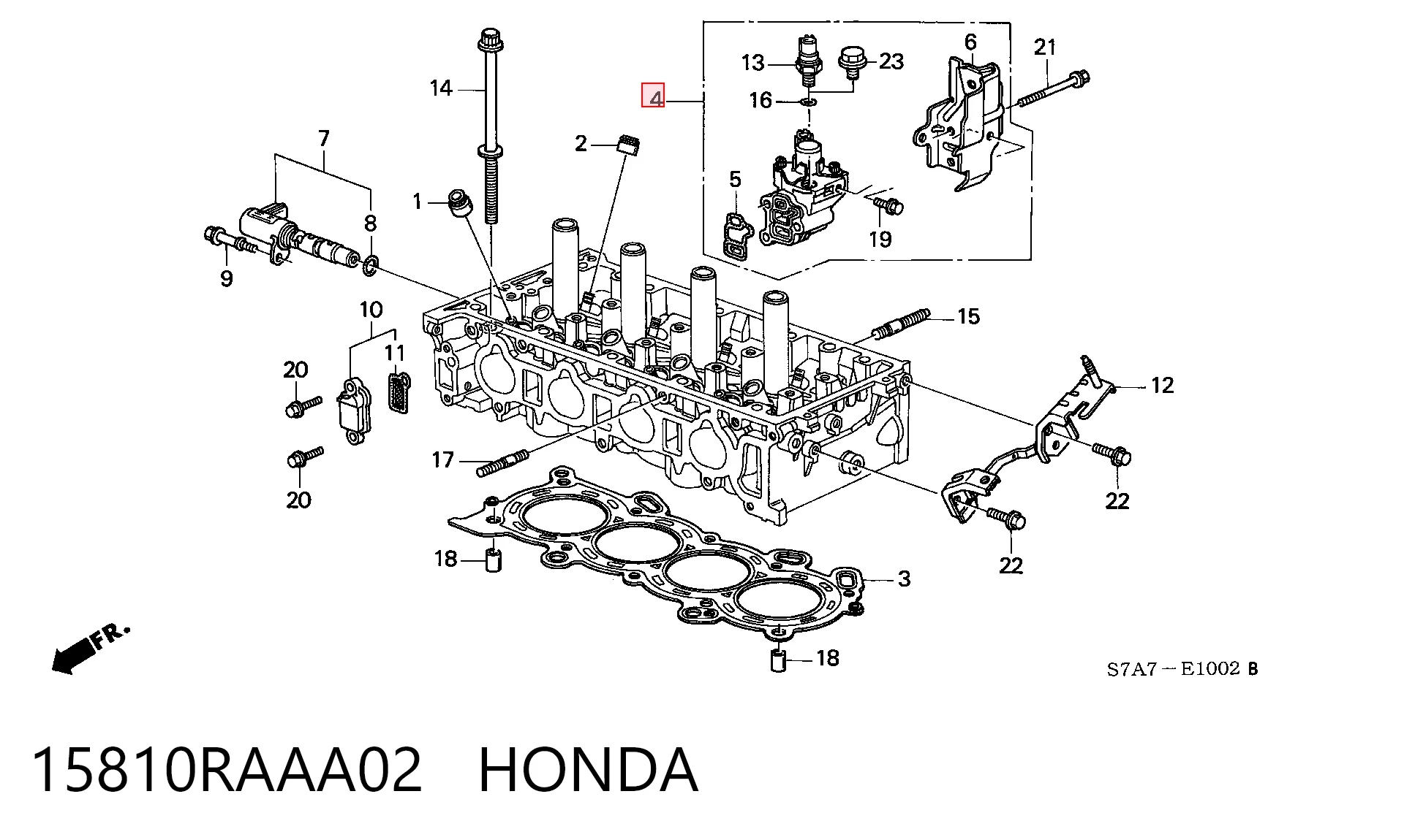 15810RAAA02 Honda Регулятор фаз газораспределения
