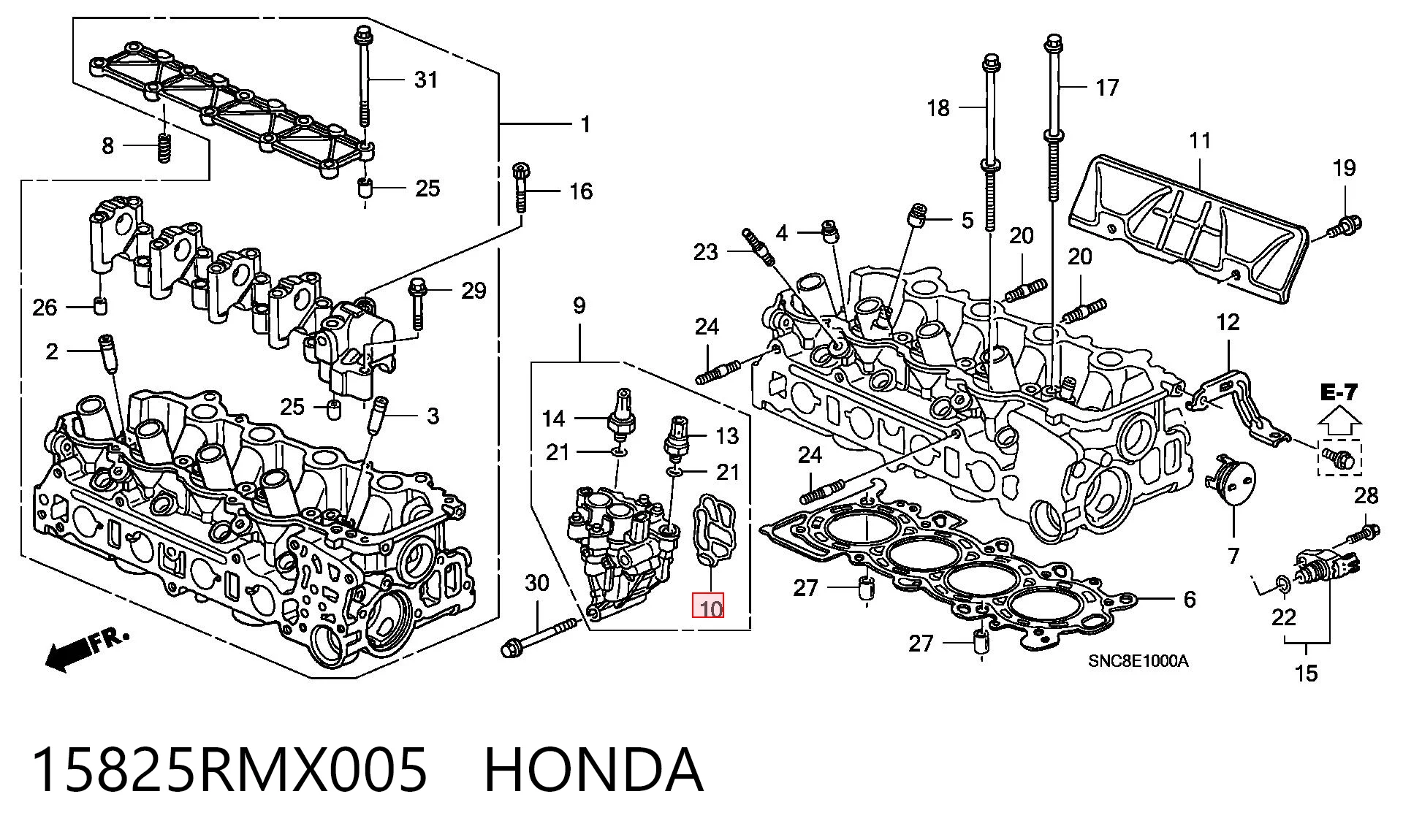 15825RMX005 Honda 