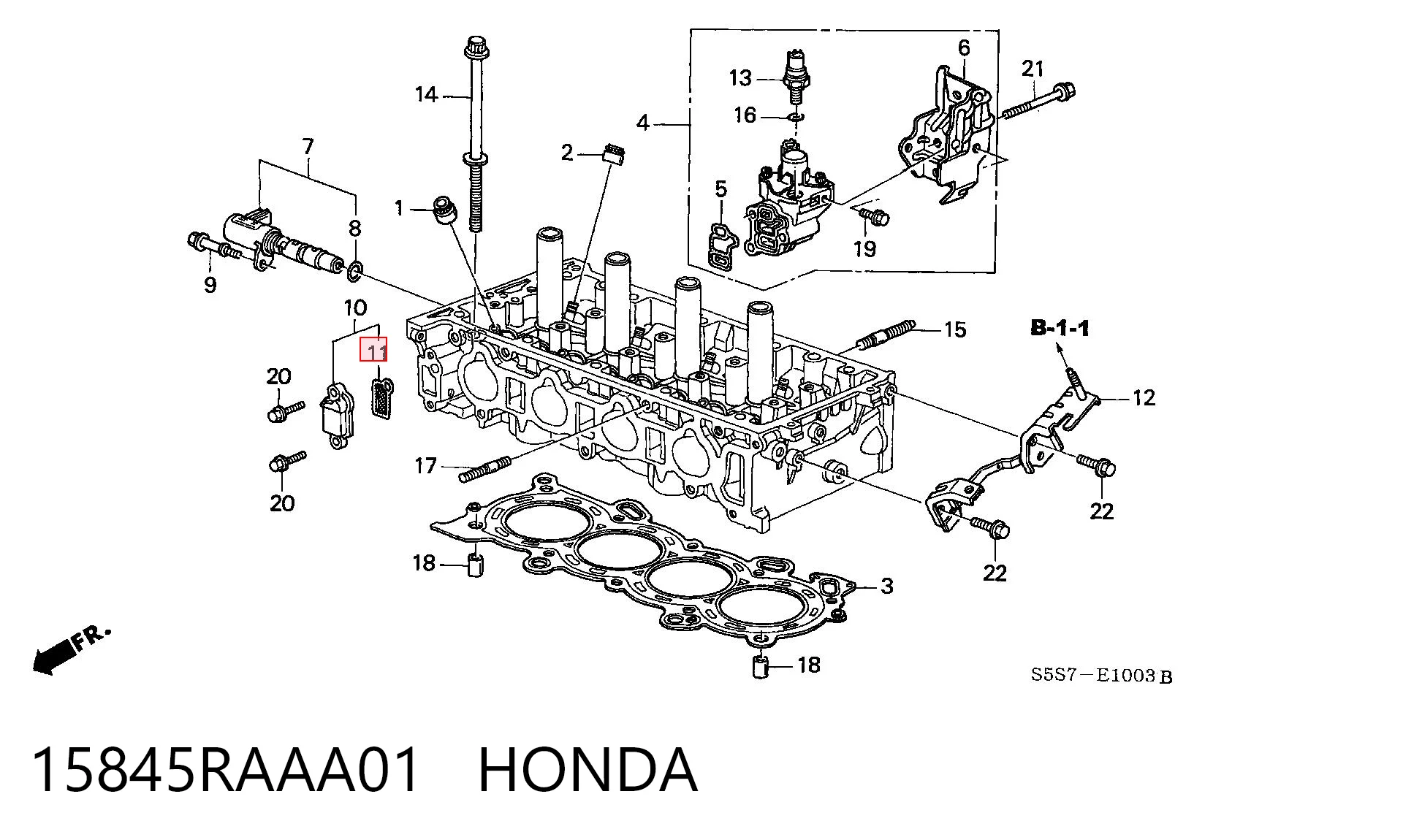 15845RAAA01 Honda Фильтр регулятора фаз газораспределения