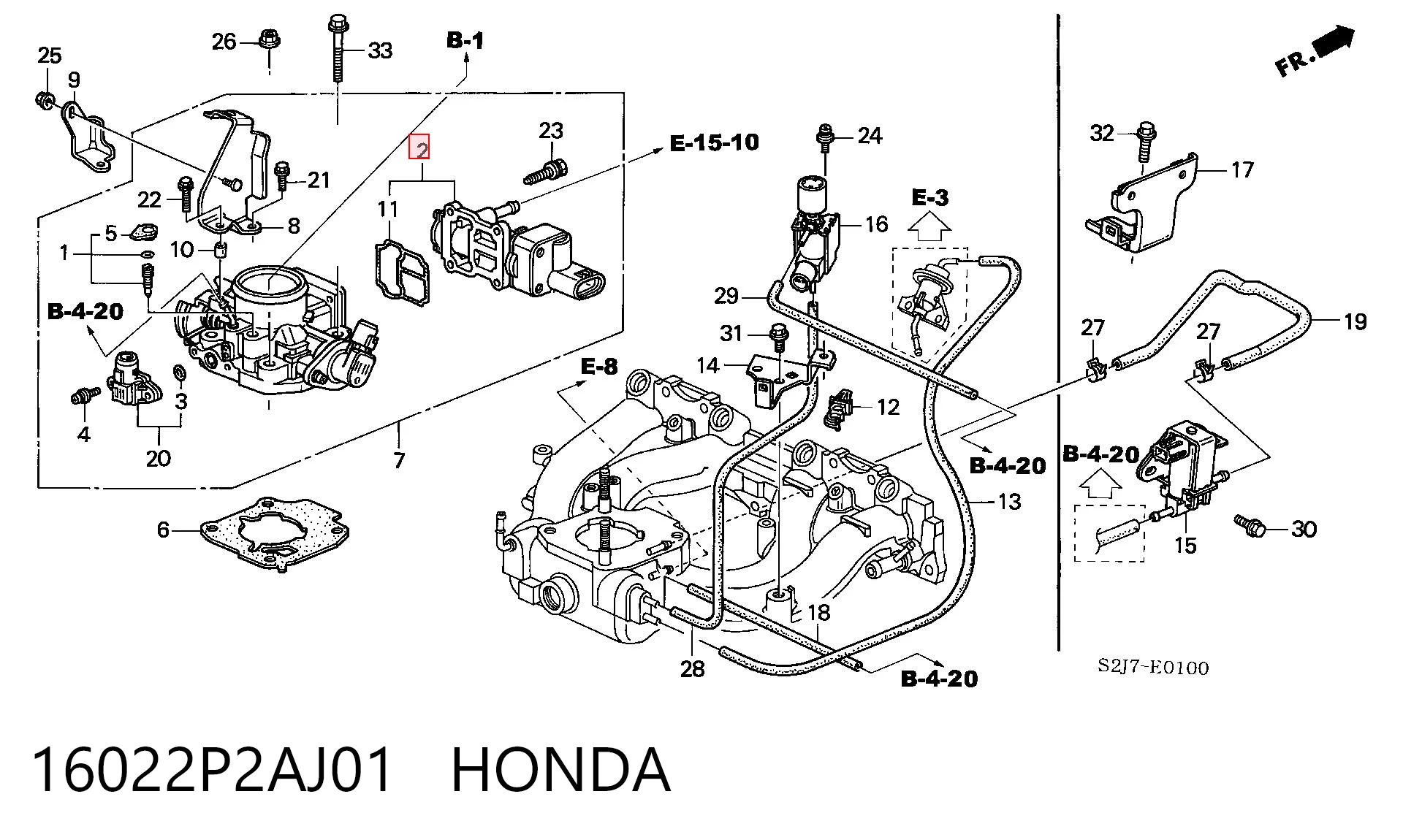 Датчик холостого хода на Honda HR-V  GH