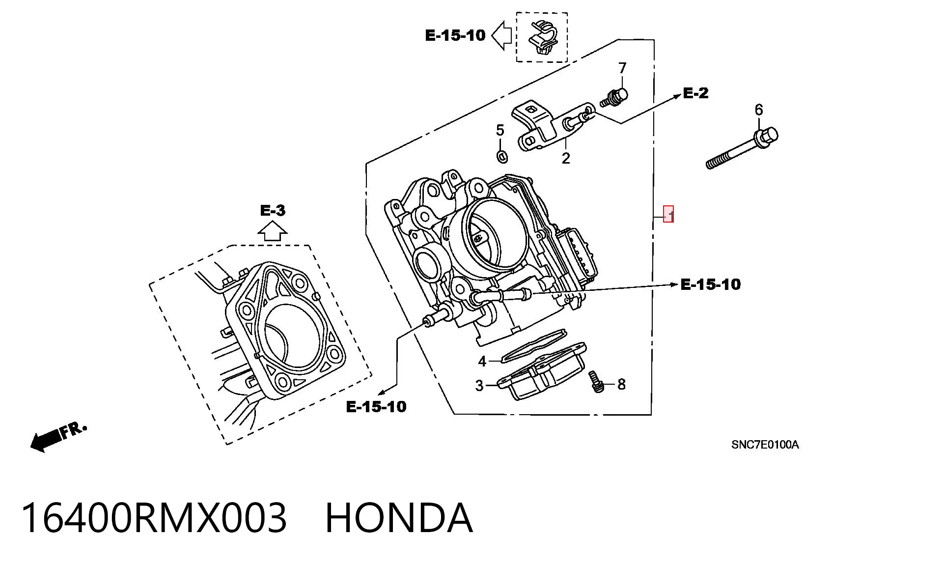 16400RMX003 Honda 