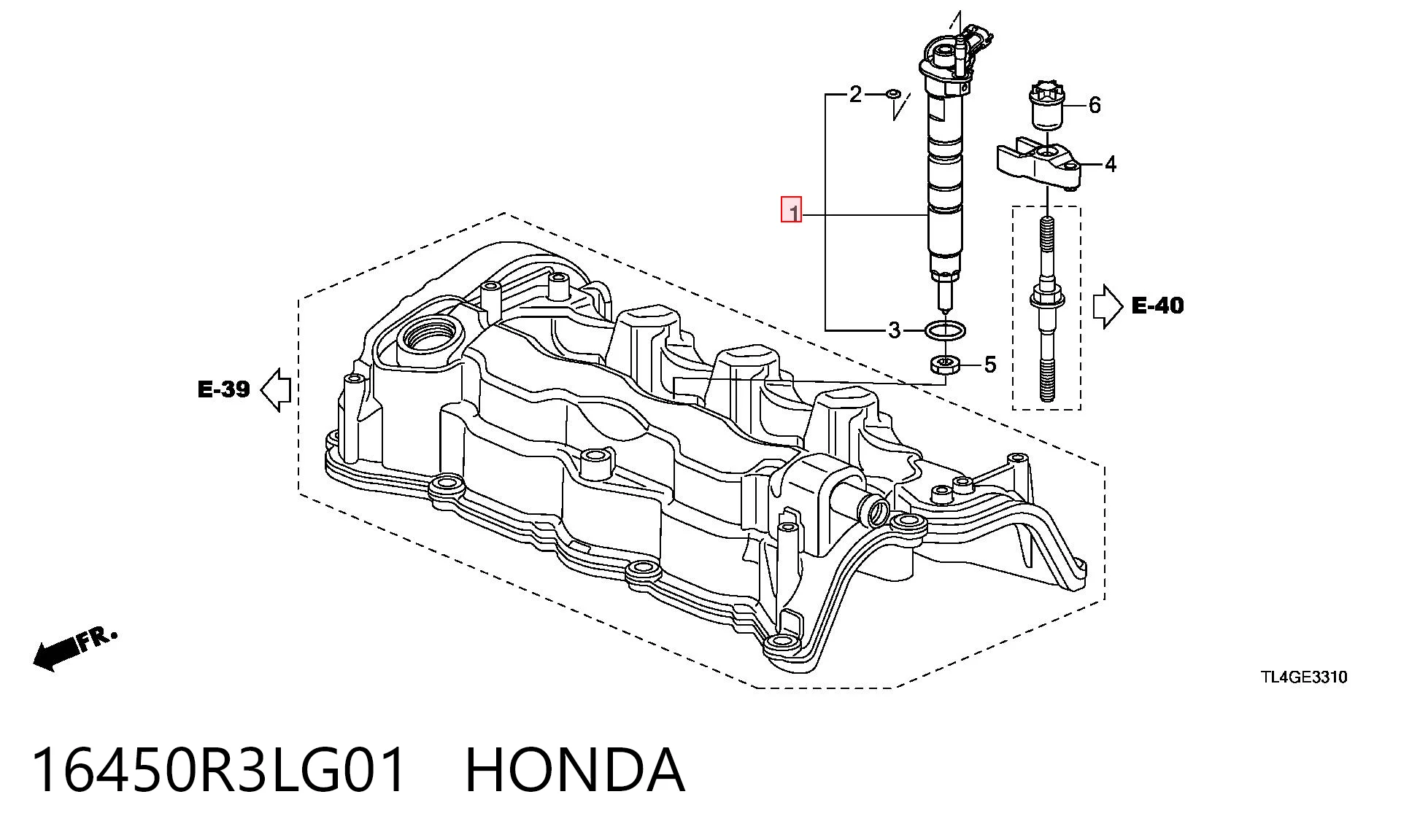  Топливные форсунки Honda CR-V 4