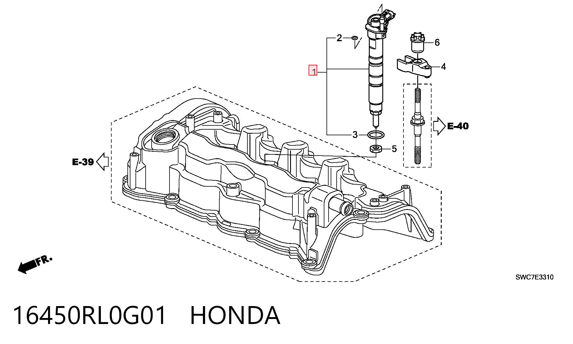 Форсунка инжектора Honda CR-V IV внедорожник (RM) (2012 - 2016) цена, от 136.73 USD