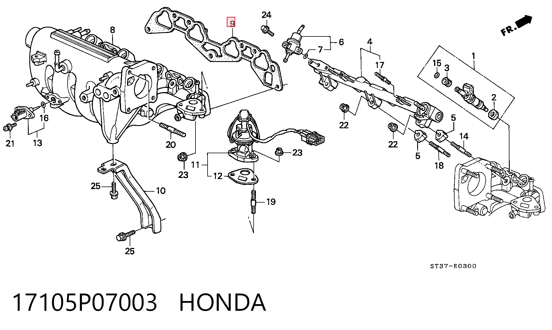 NMM5130I NIPPON MOTORS  Прокладка впускного коллектора