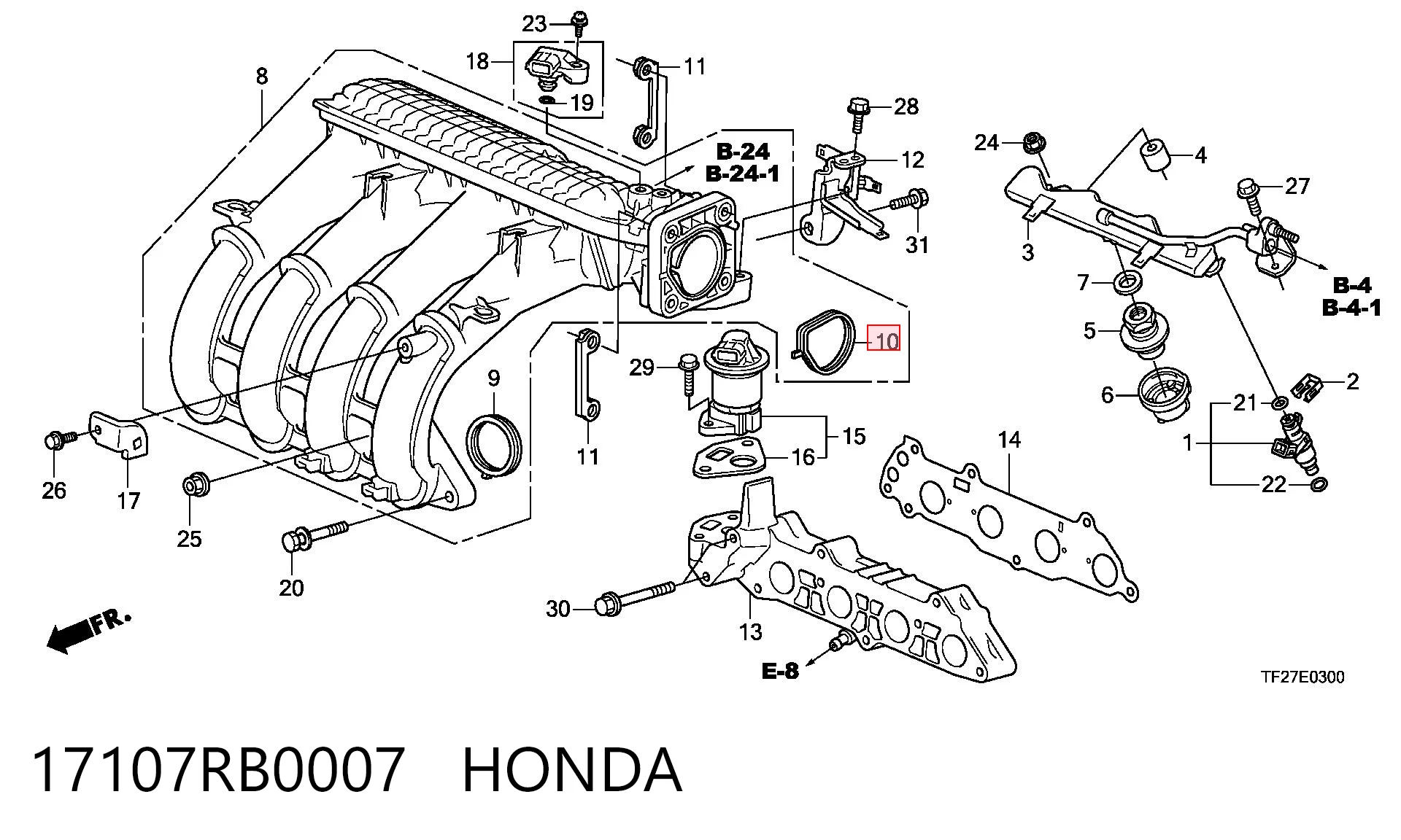 17107RB0007 Honda 