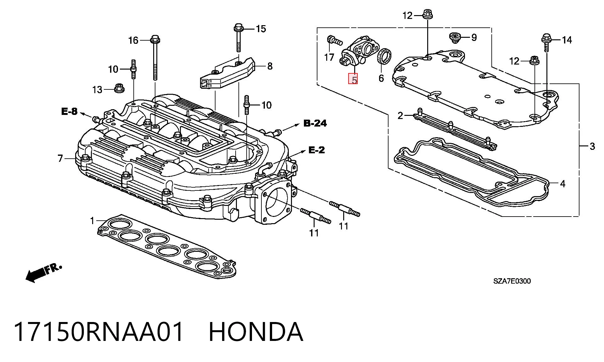 Датчик холостого хода на Acura MDX II YD2