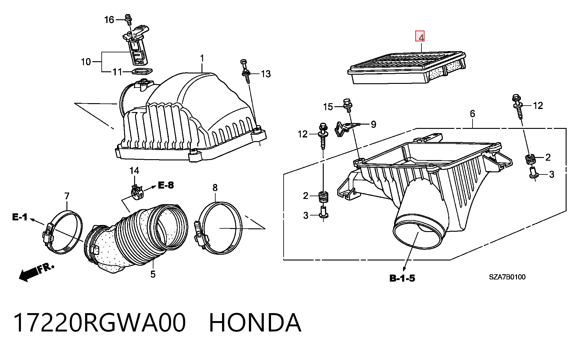 17220RGWA00 Honda