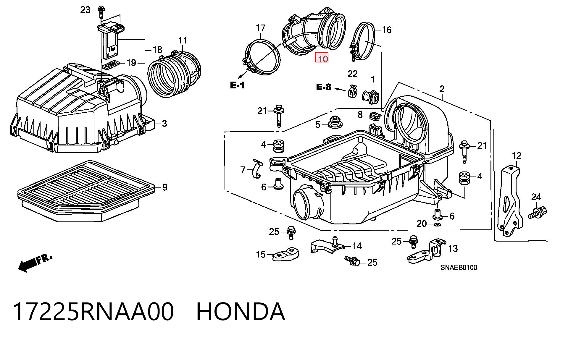 17225RNAA00 Honda 