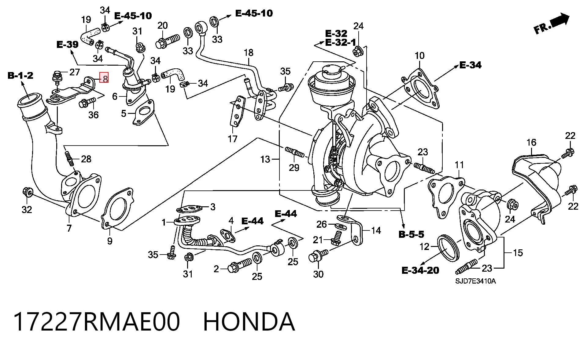 17227RMAE00 Honda