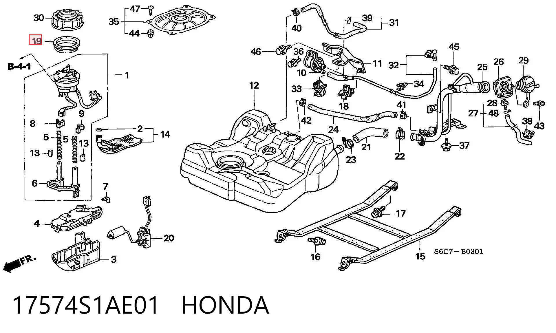 17574S1AE01 Honda