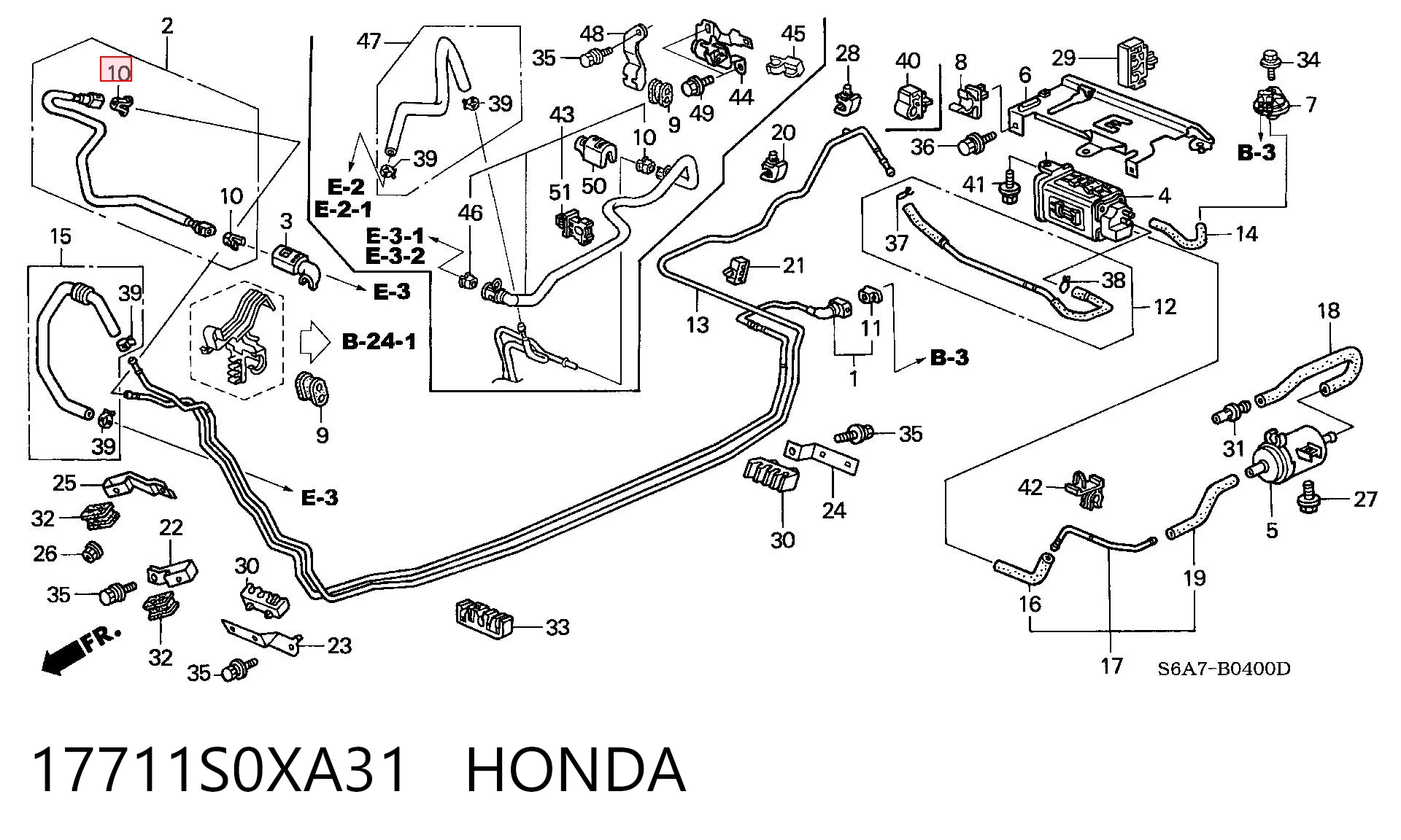 17711S0XA31 Honda 