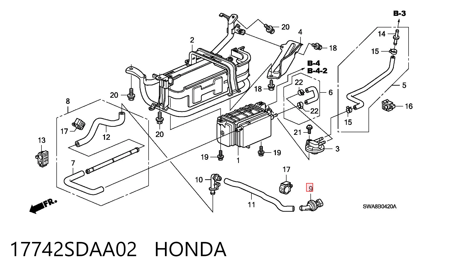 17742SDAA02 Honda 