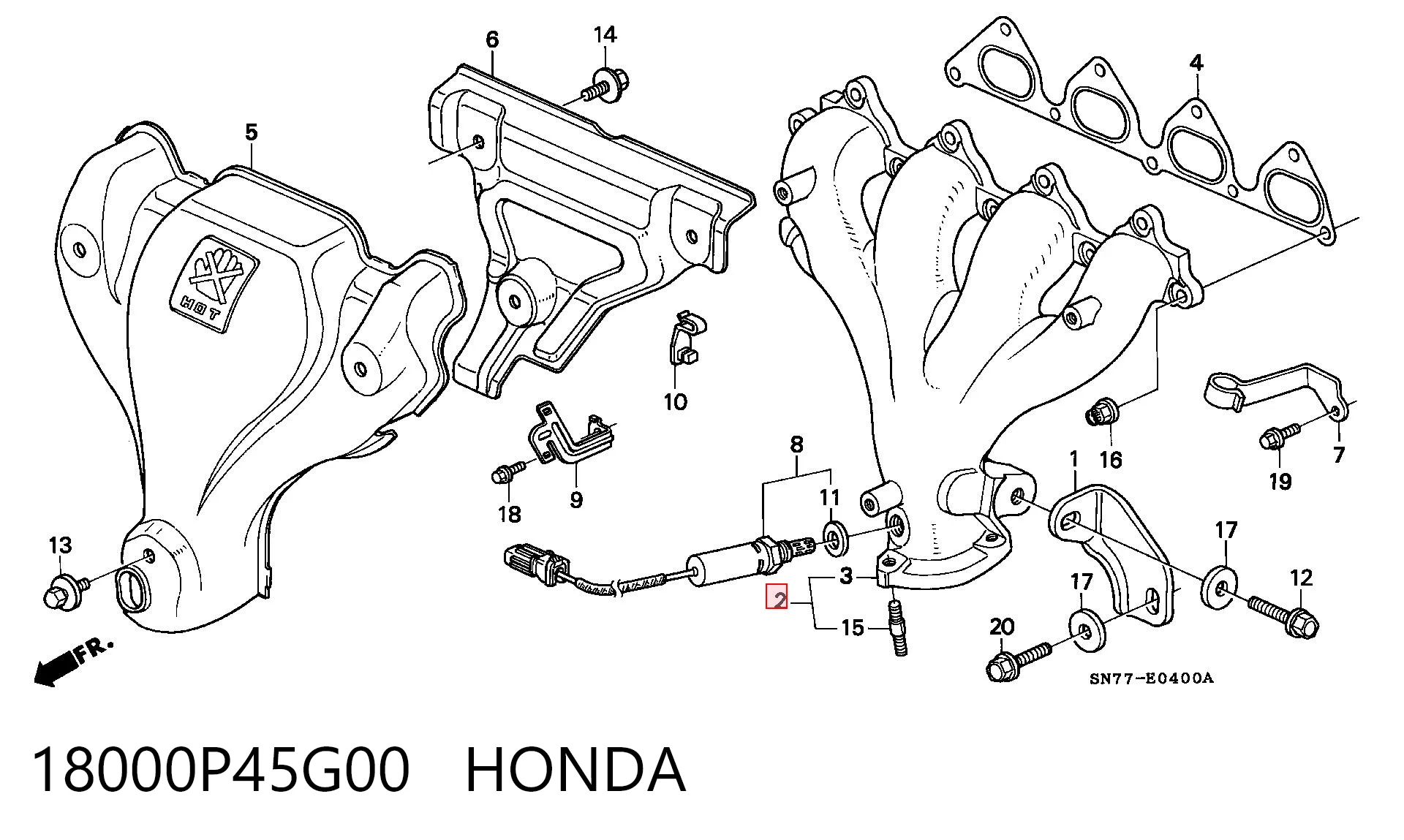 18000P45G00 Honda