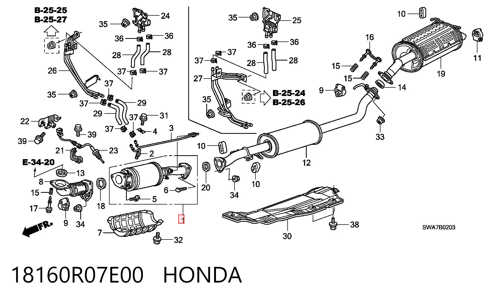 ДПФ фильтр Honda CR-V III внедорожник (RE) (2006 - 2011) цена, от 246.63 USD