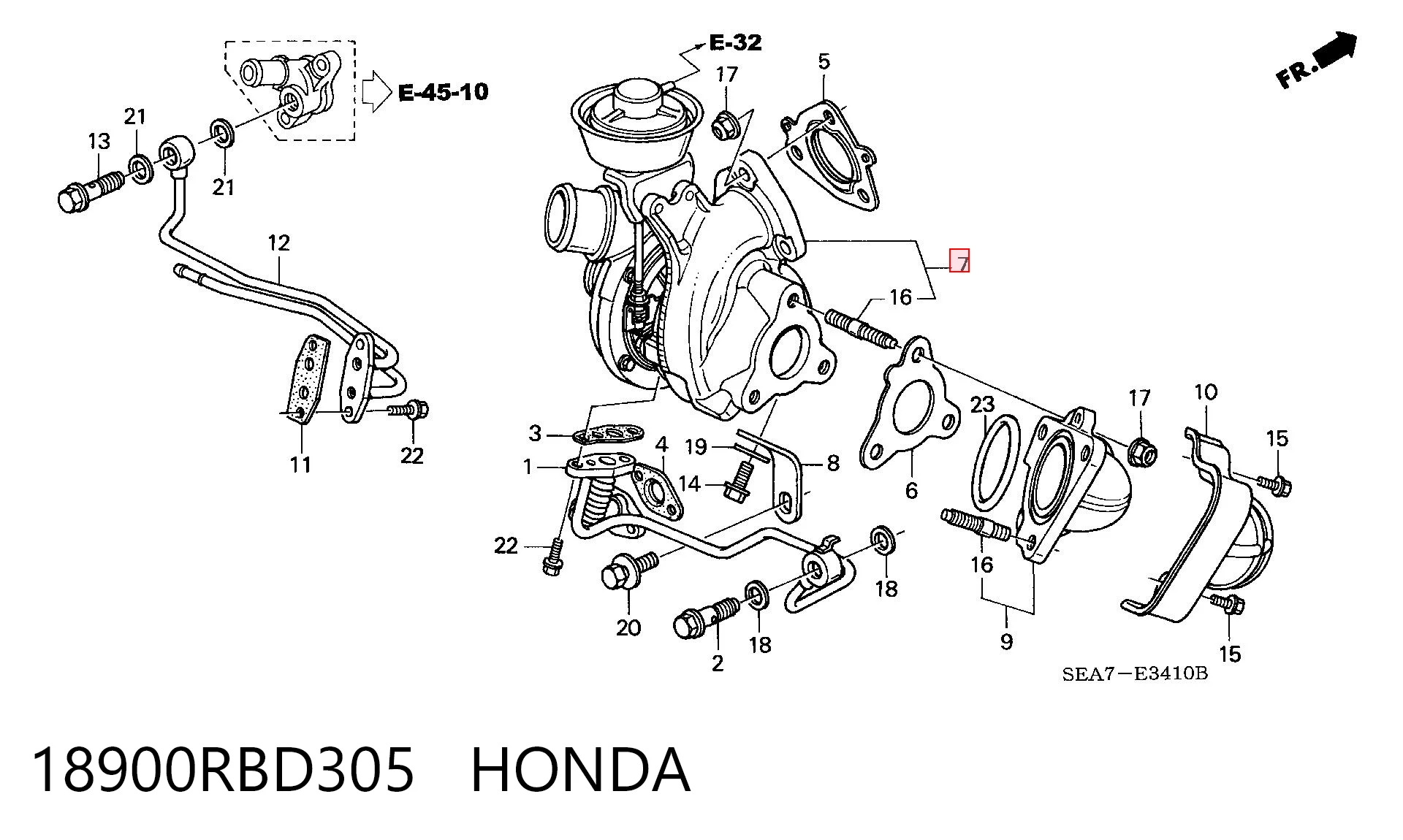 Турбонаддув на Honda Accord VII CL, CM