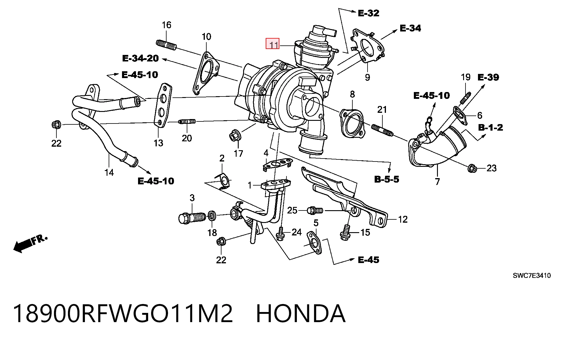 Турбонаддув на Honda CR-V IV RM