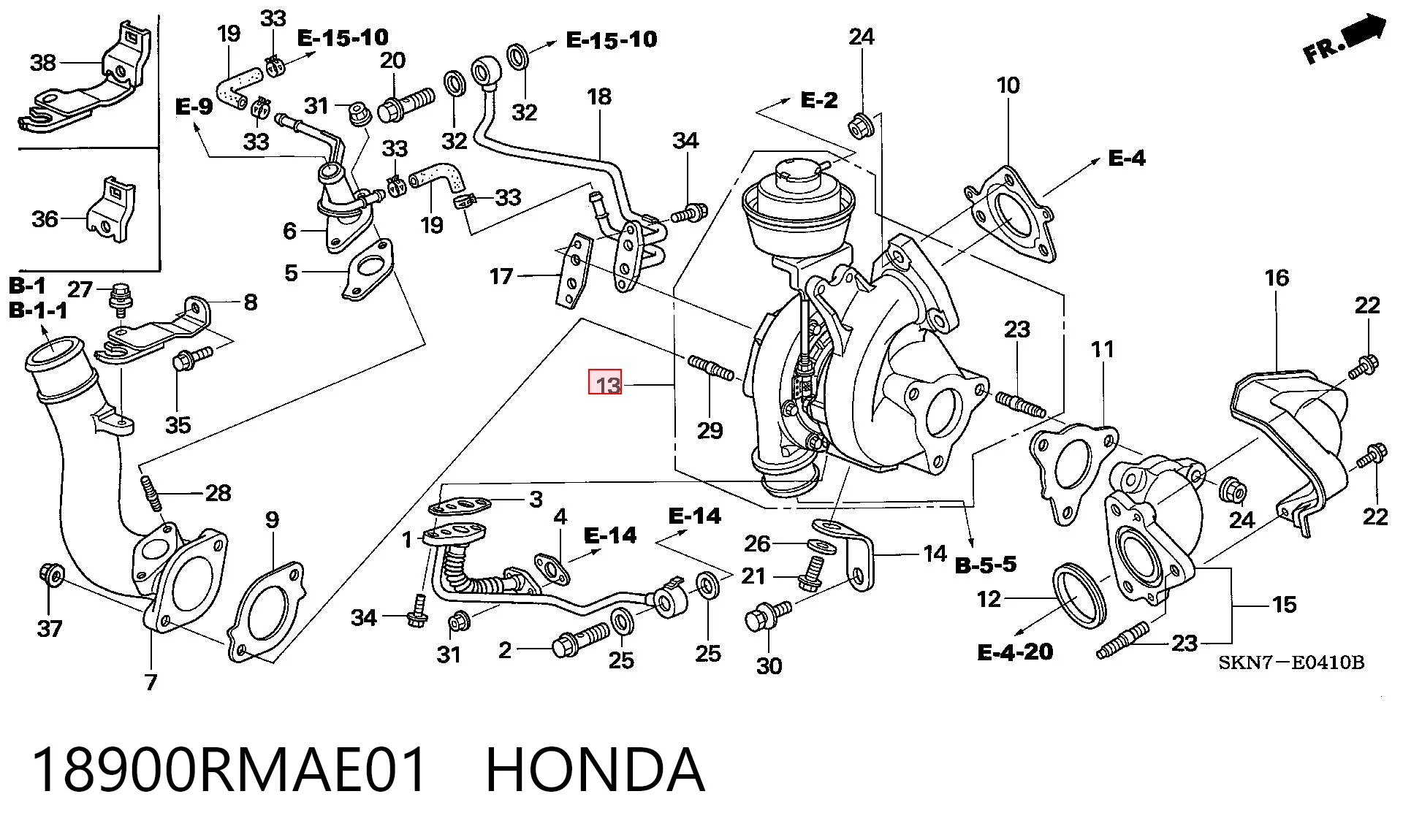 Турбонаддув на Honda FR-V  BE