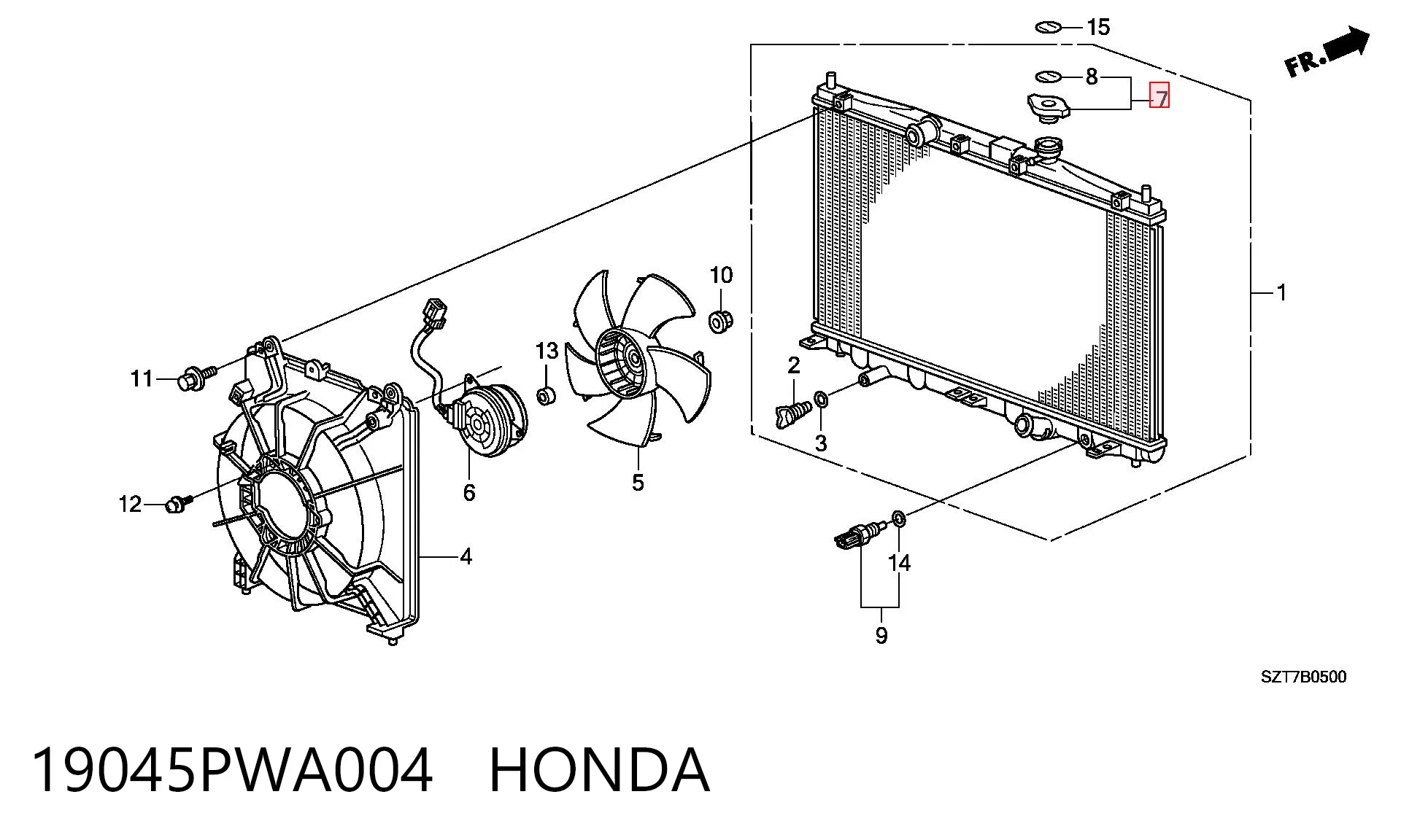 Крышка бачка радиатора на Honda Accord VII CL, CM