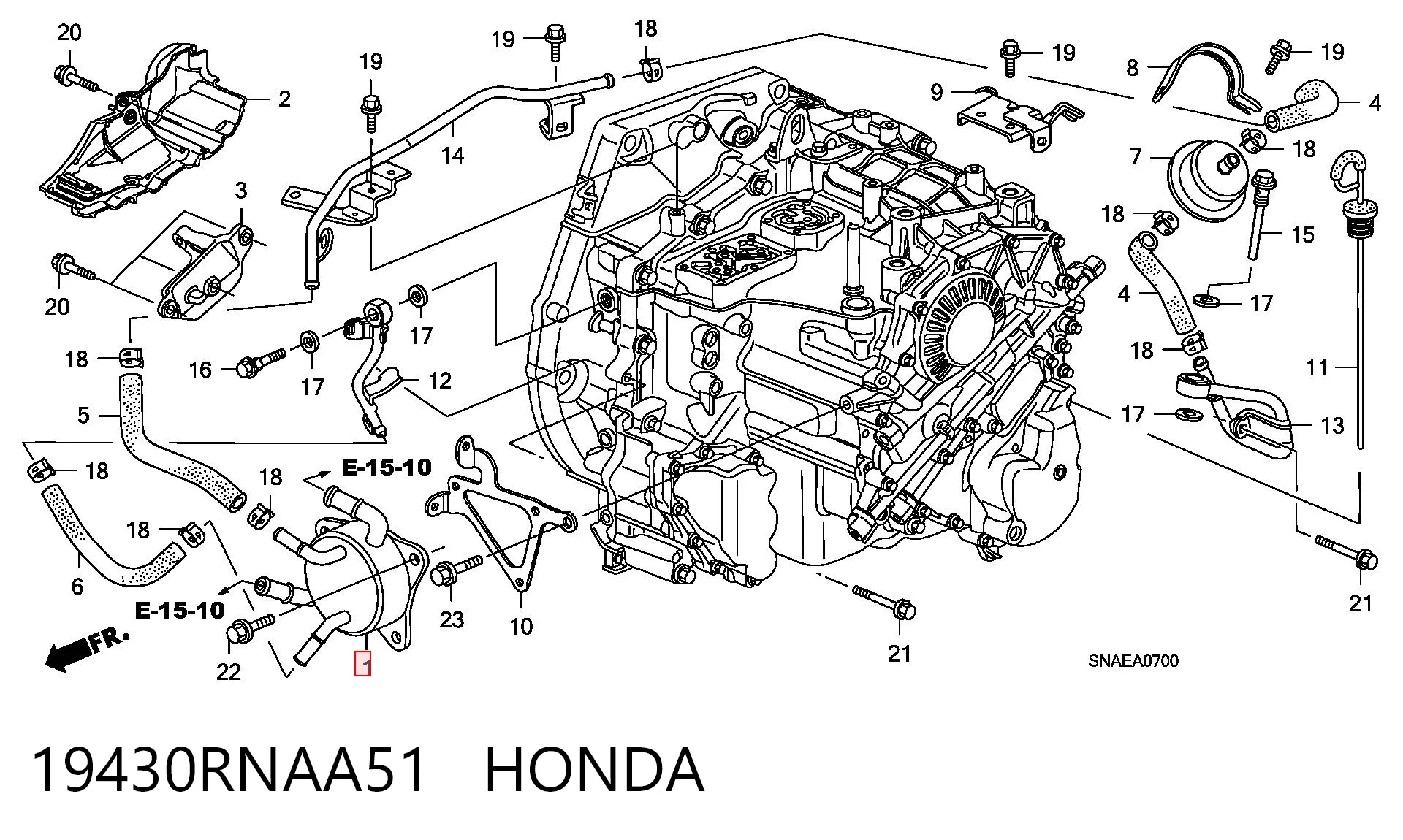19430RNAA51 Honda 