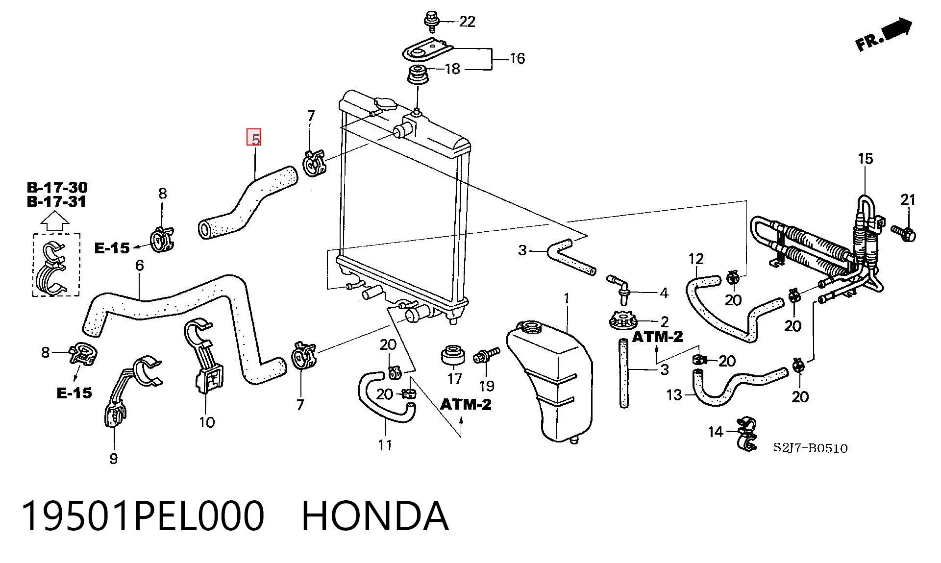 Шланг радиатора охлаждения Honda HR-V внедорожник (GH) (1999 - 2005) цена, от 7.65 USD