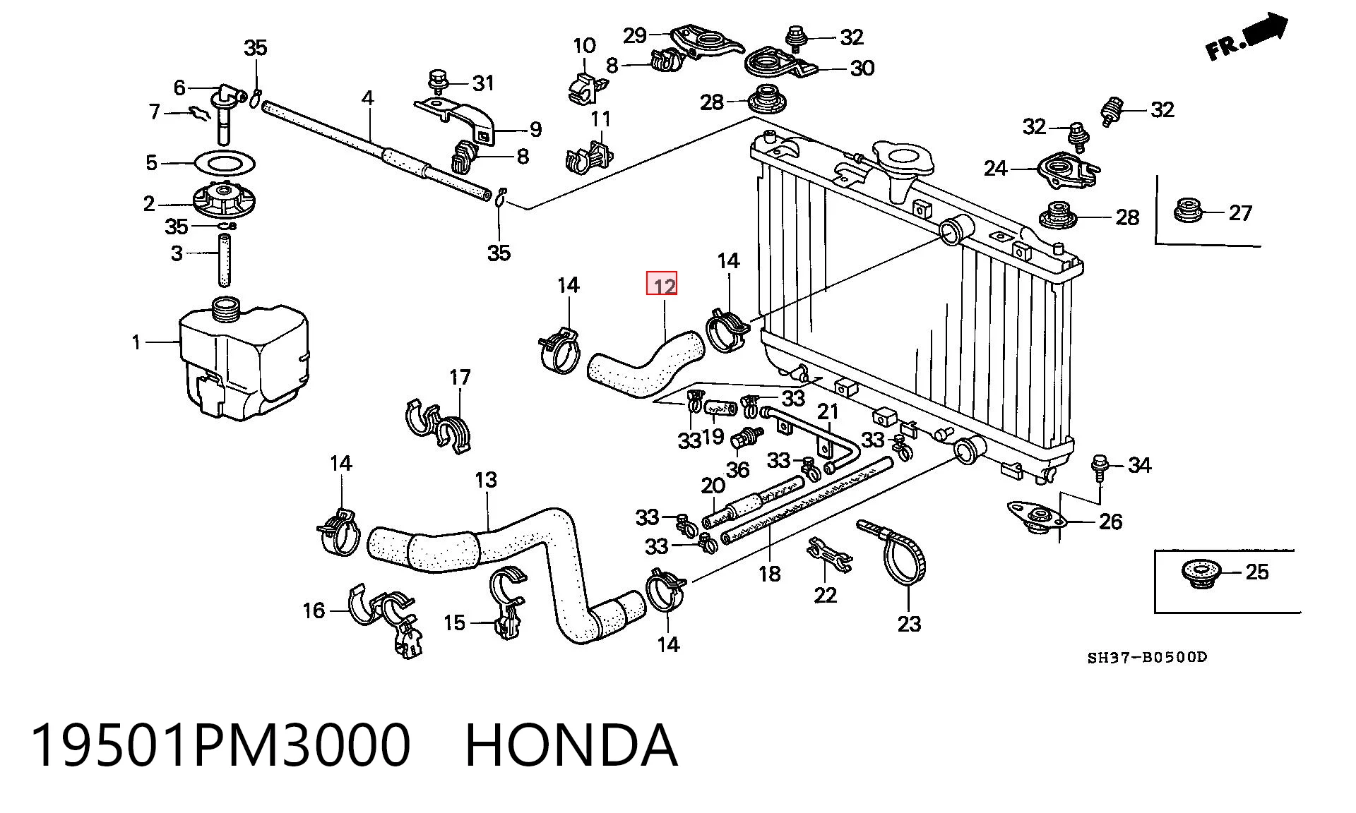 19501PM3000 Honda