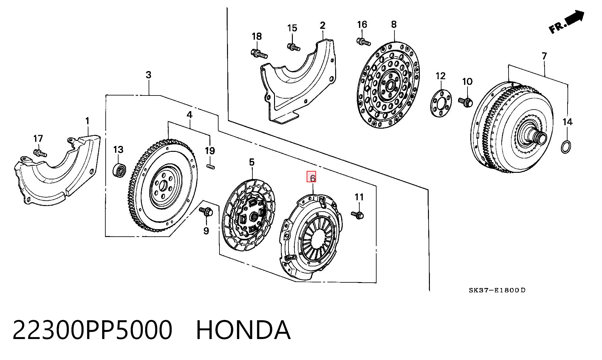 Корзина сцепления HCC545 Exide