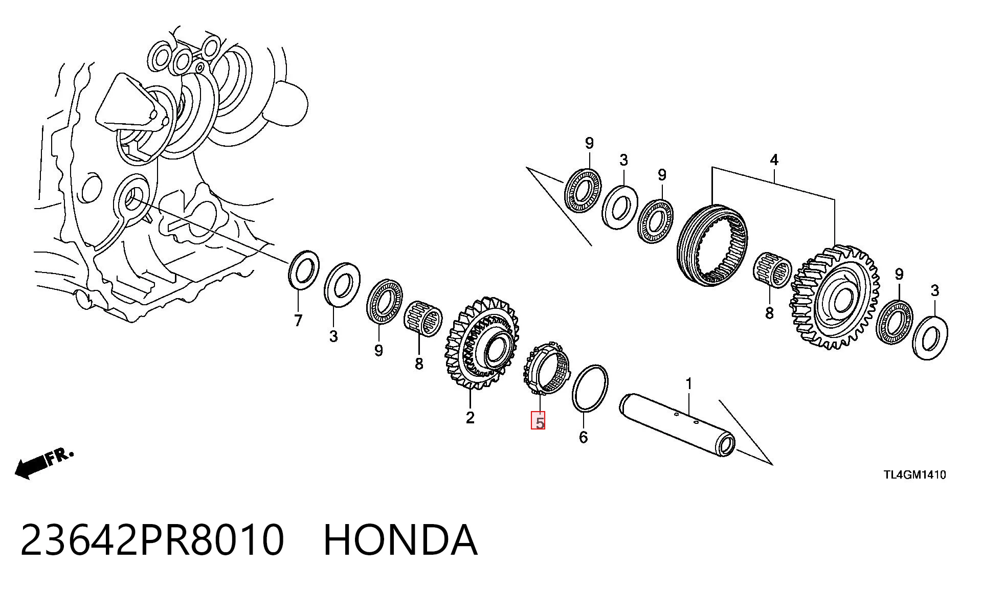 23642PR8010 Honda 