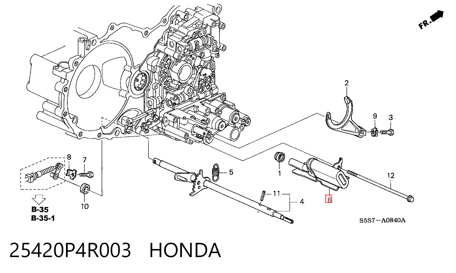 25420P4R003 Honda Масляный фильтр АКПП