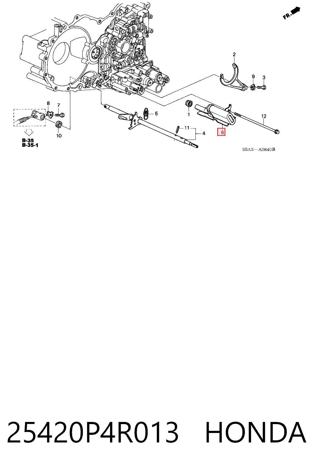 25420P4R013 Honda Масляный фильтр АКПП