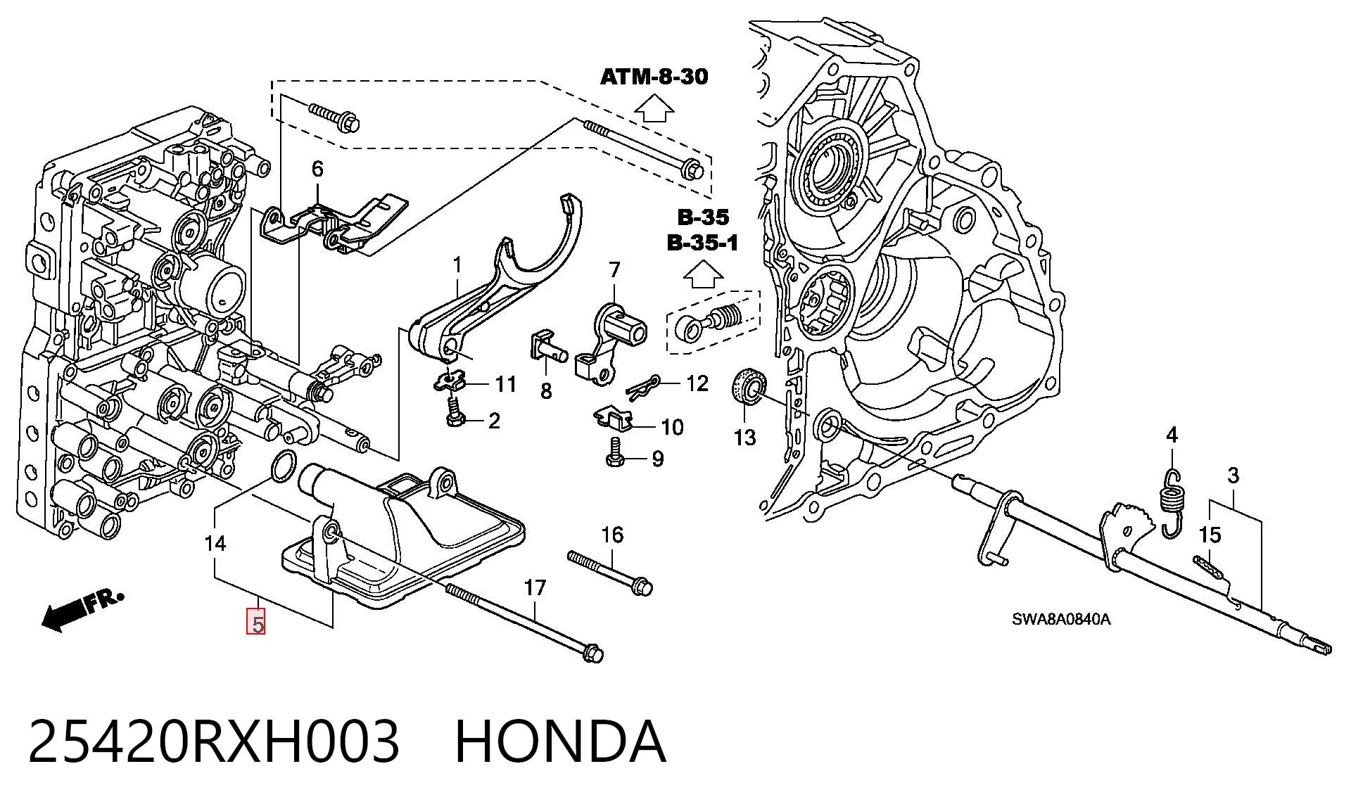  Фильтр АКПП Honda CR-V 3
