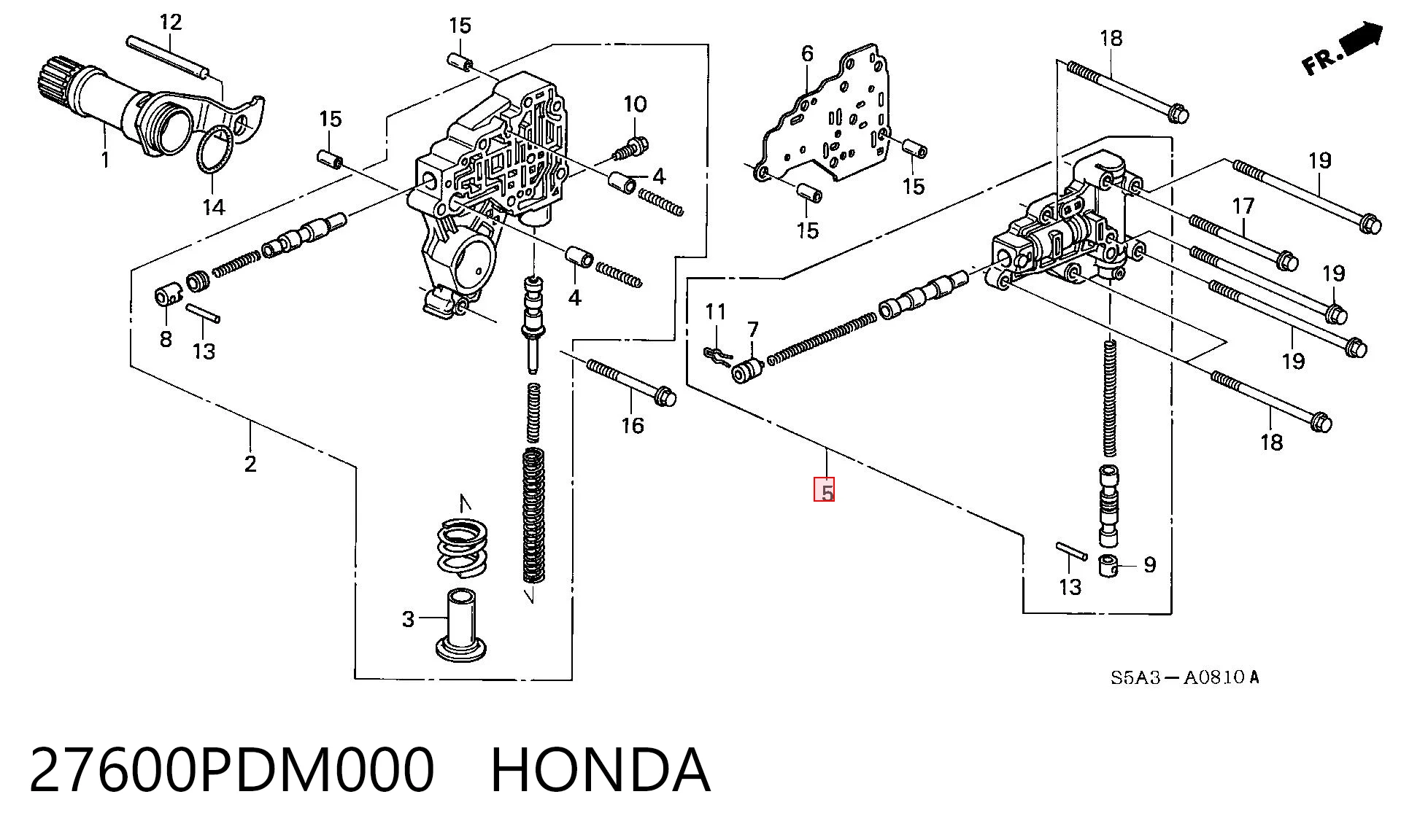 27600PDM000 Honda 
