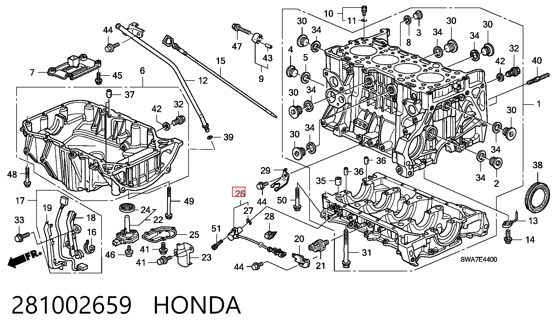  Датчик коленвала Honda CR-V 2