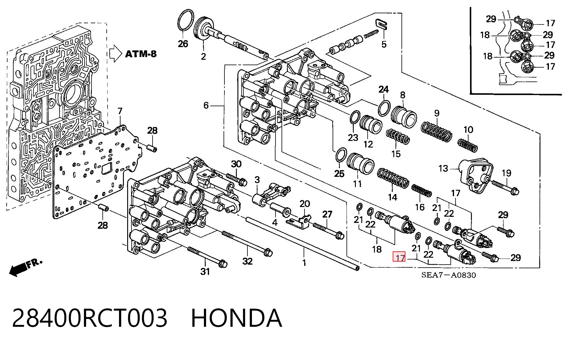 28400RCT003 Honda 