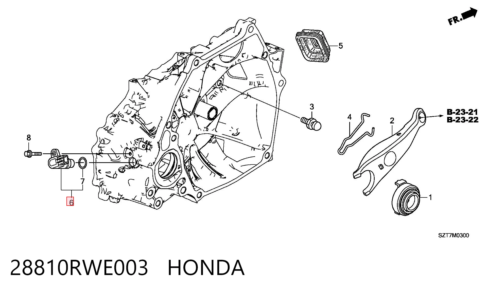 28810RWE003 Honda Диск сцепления ведомый