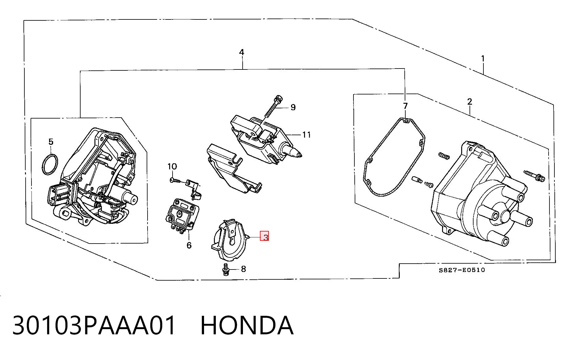 30103PAAA01 Honda Ротор распределителя зажигания
