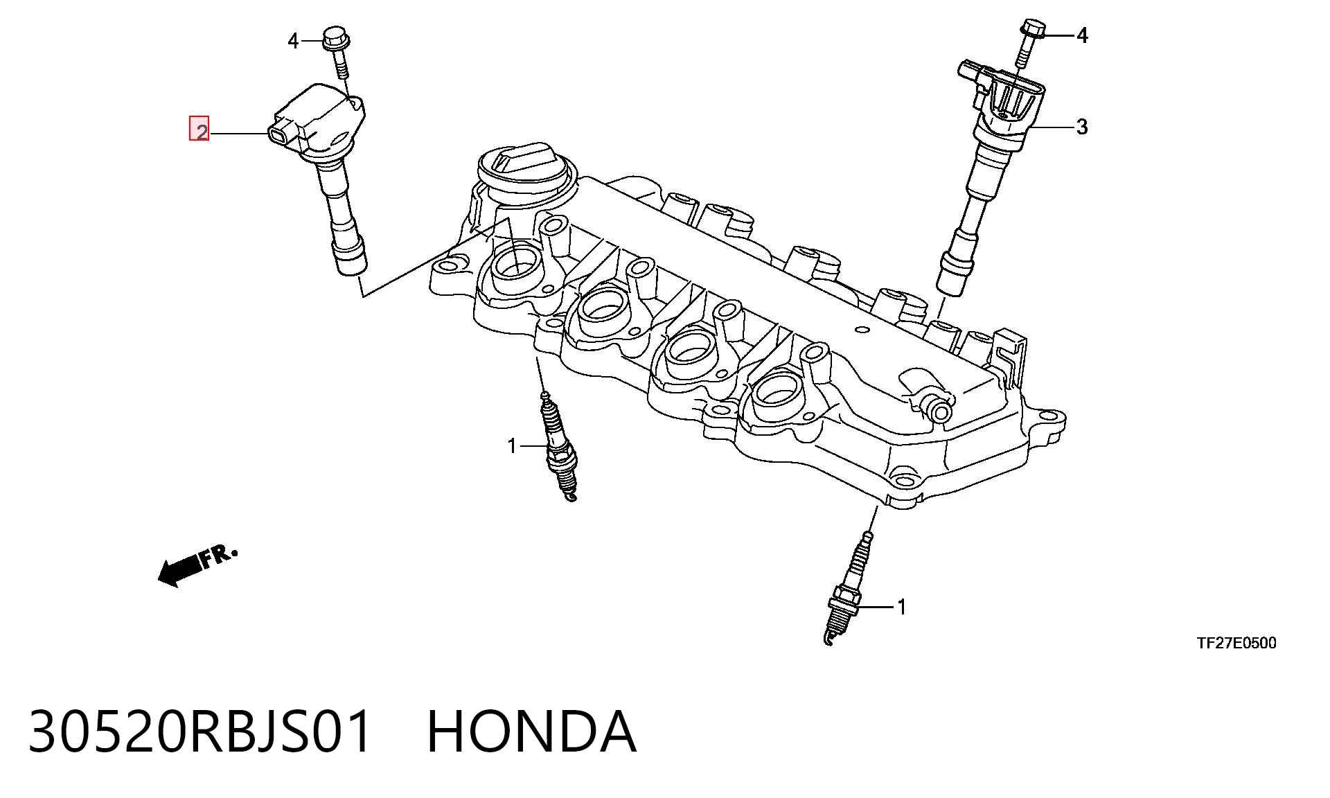 30520RBJS01 Honda Катушка зажигания