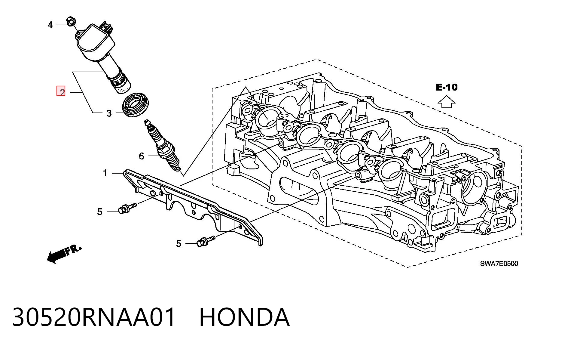 30520RNAA01 Honda Катушка зажигания
