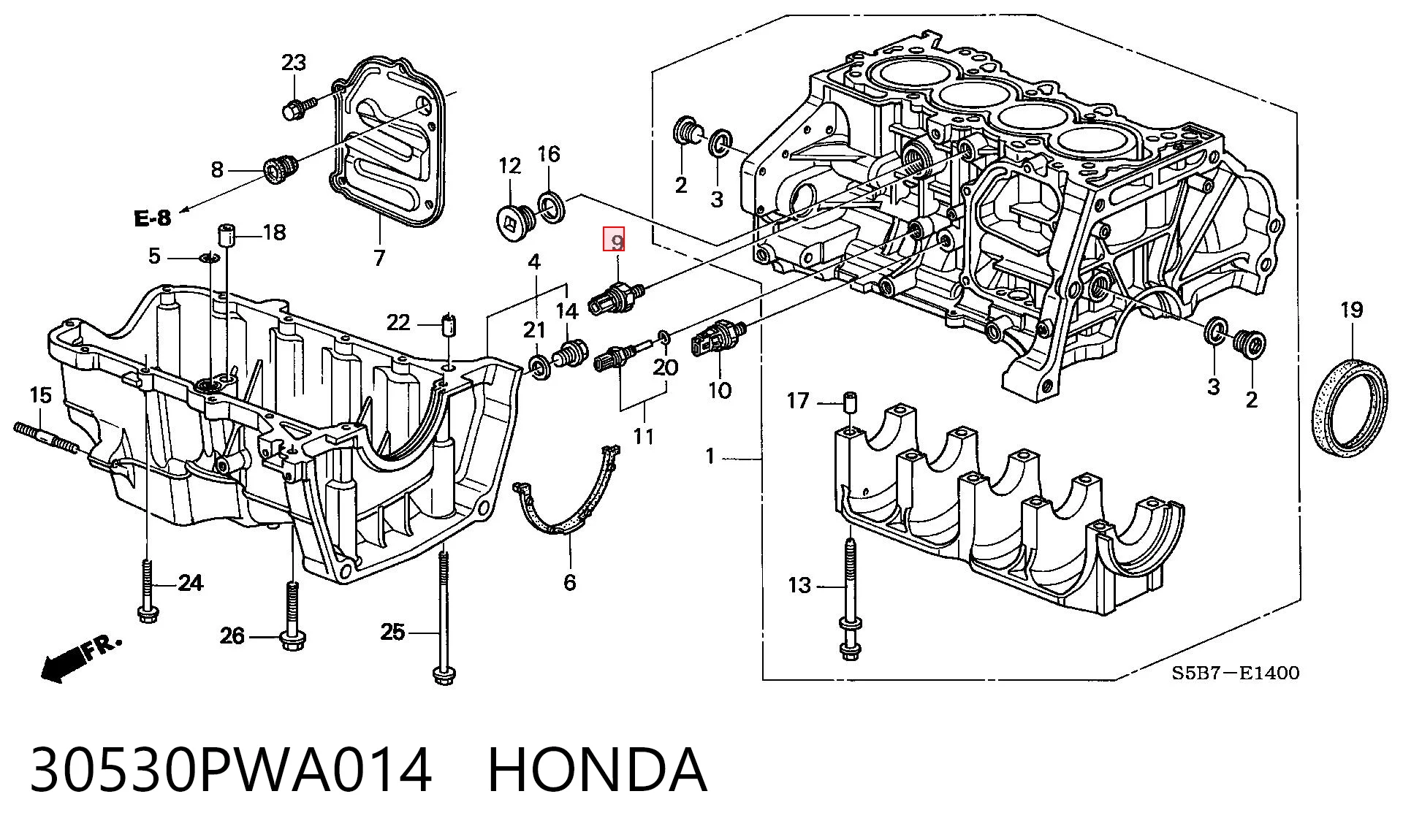 30530PWA014 Honda Датчик самовоспламенения