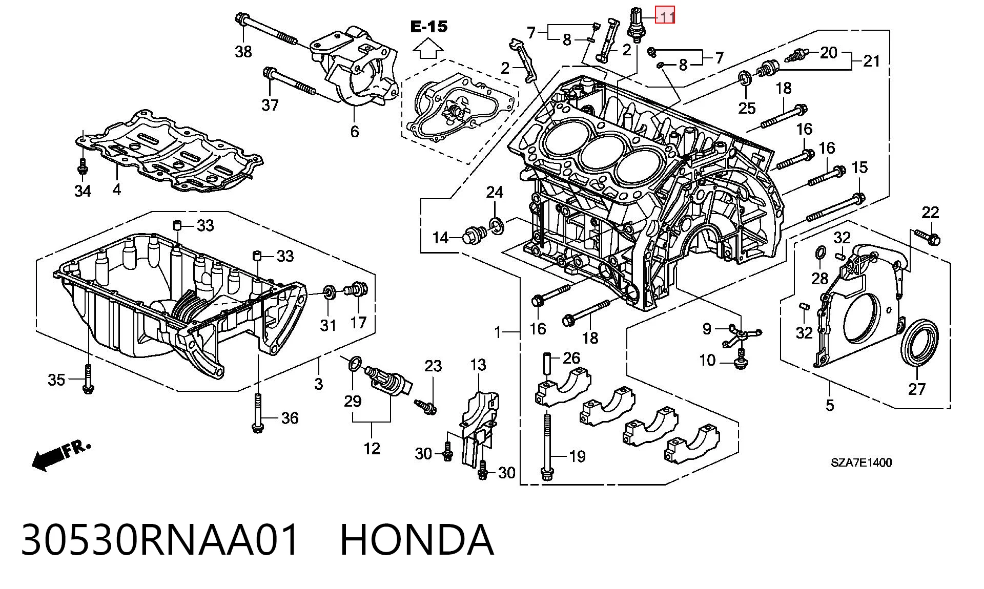 30530RNAA01 Honda Датчик самовоспламенения