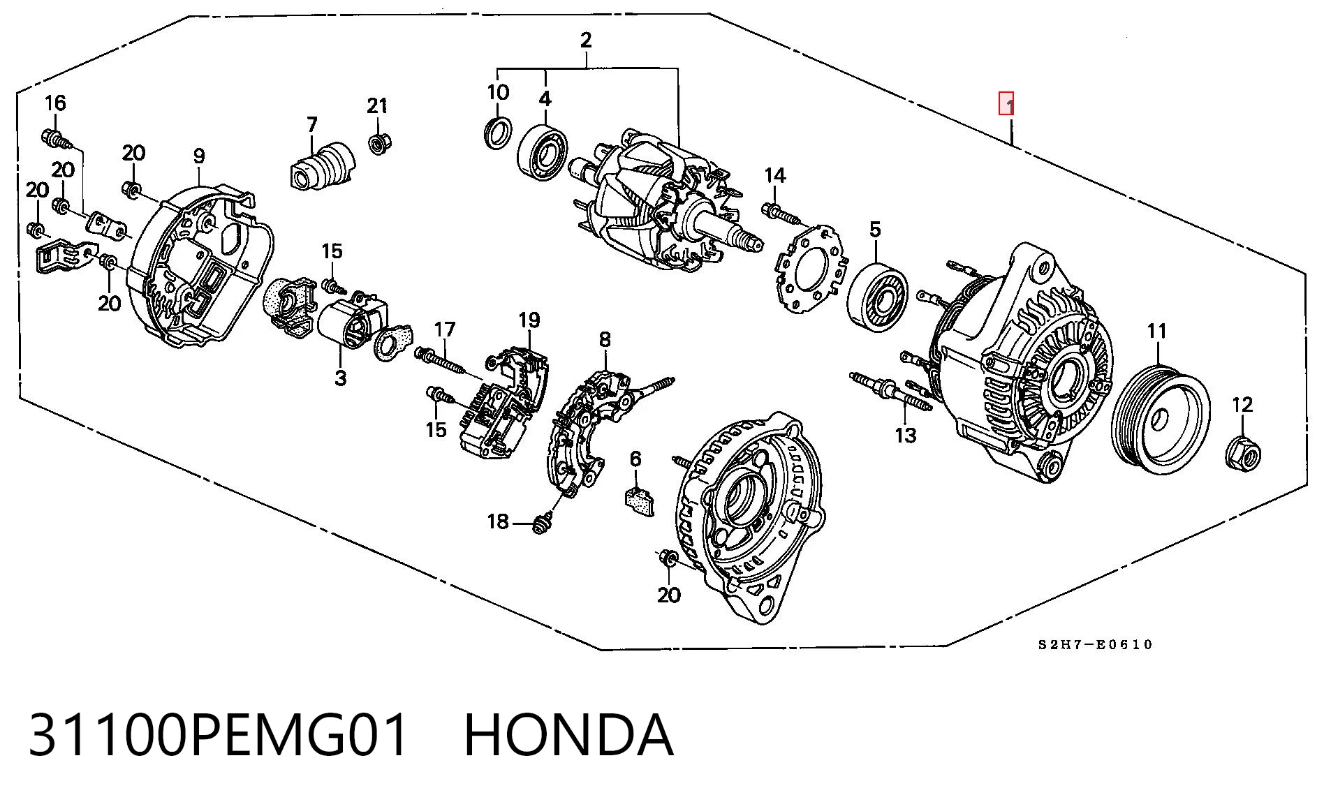 Генератор HONDA 31100PEMG01