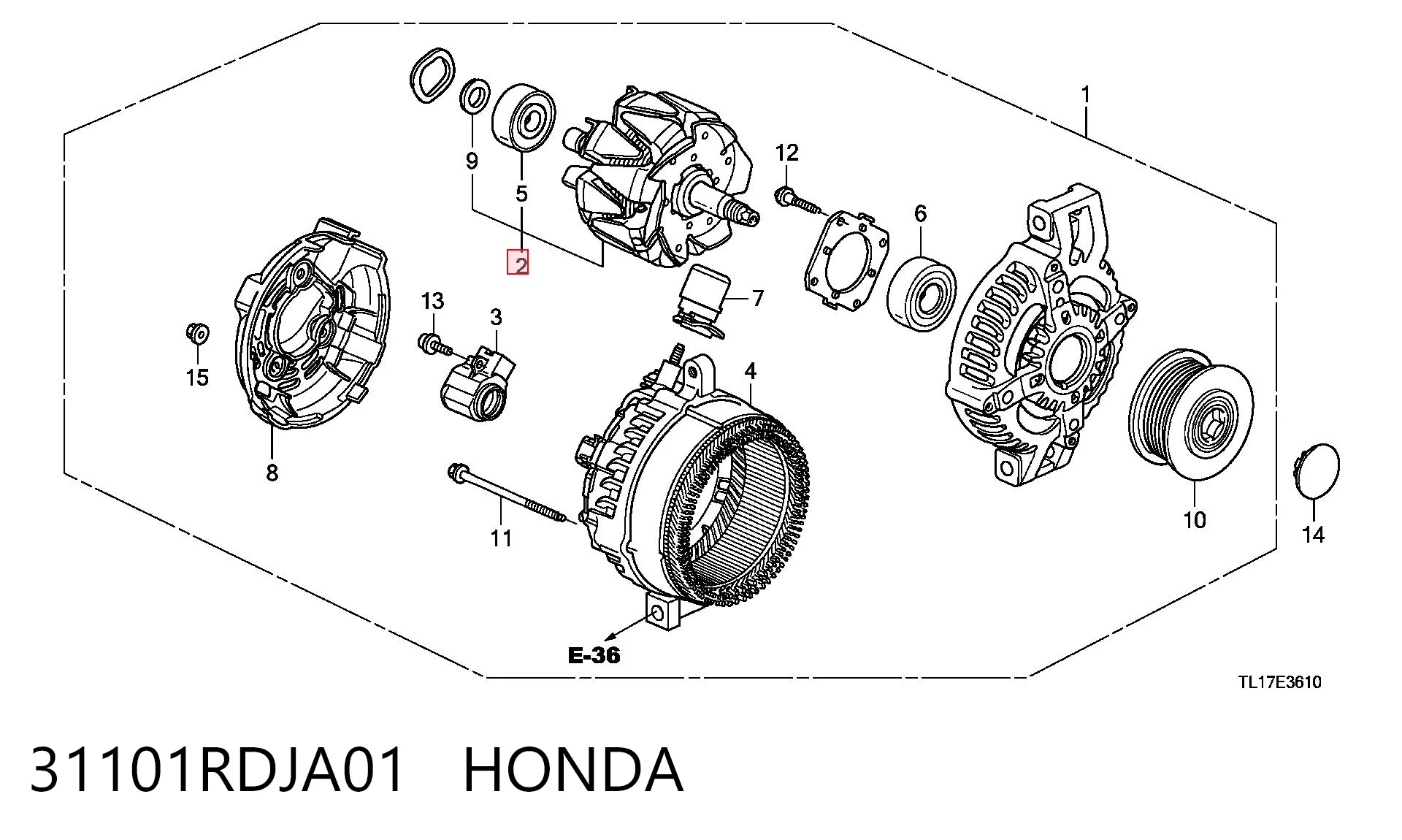 31101RDJA01 Honda 