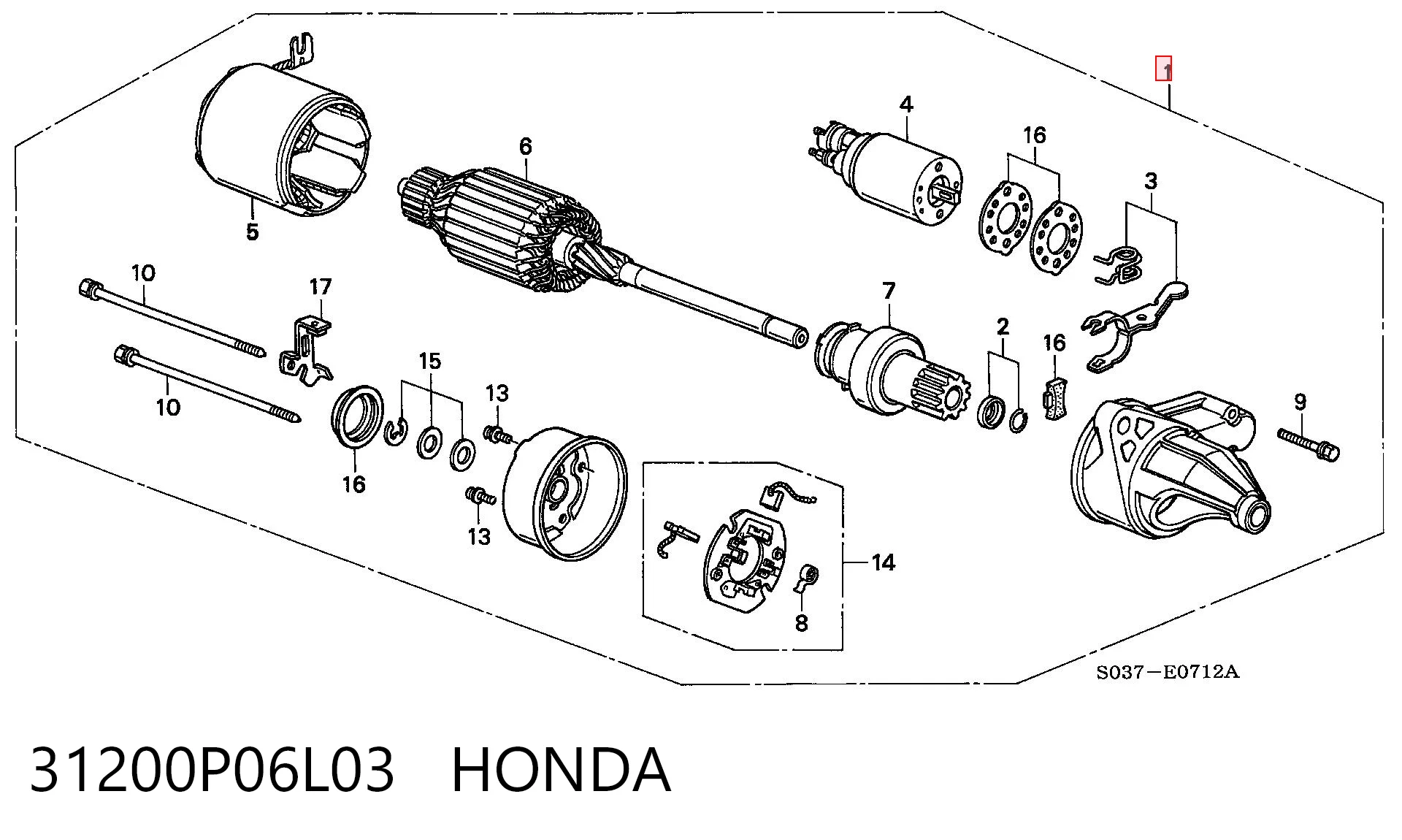 Стартер автомобиля на Honda Civic V EG, EH