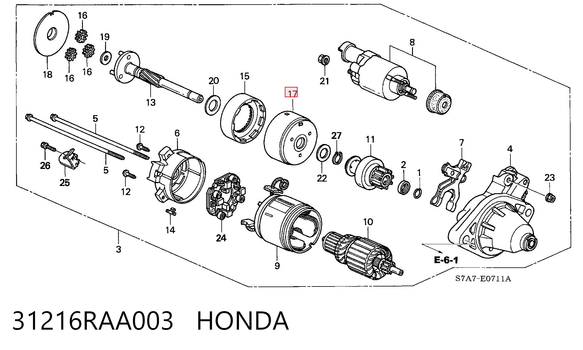 31216RAA003 Honda 
