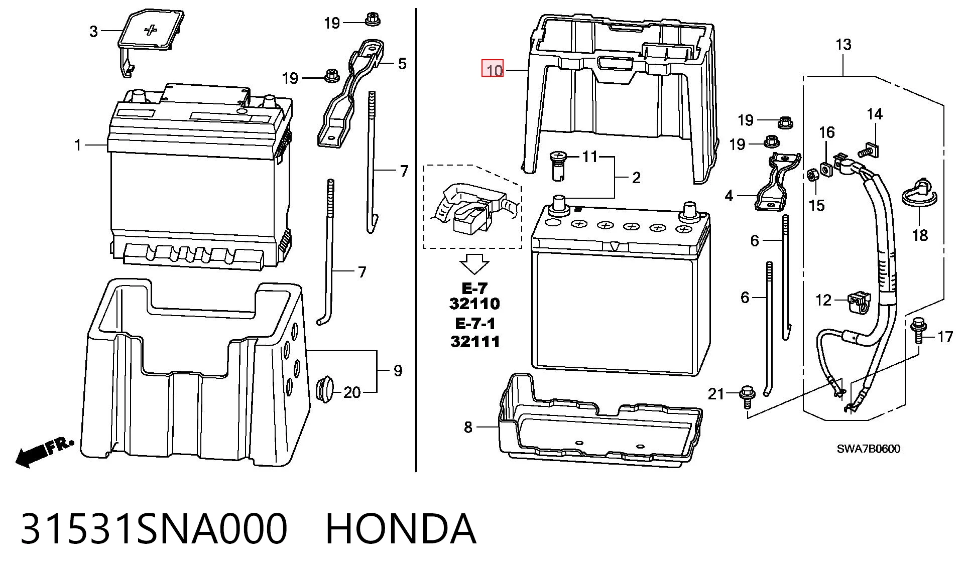 31531SNA000 Honda 