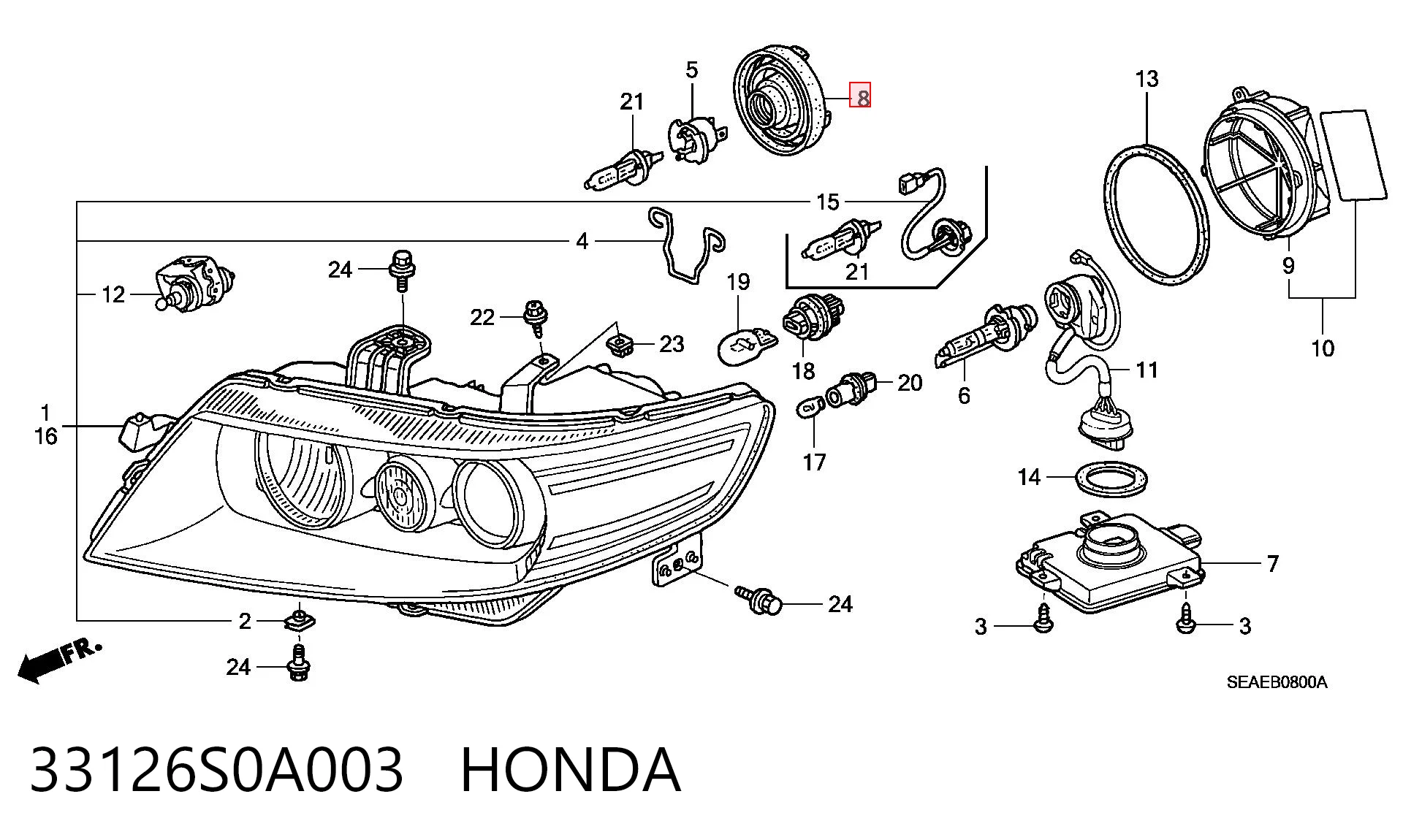33126S0A003 Honda 
