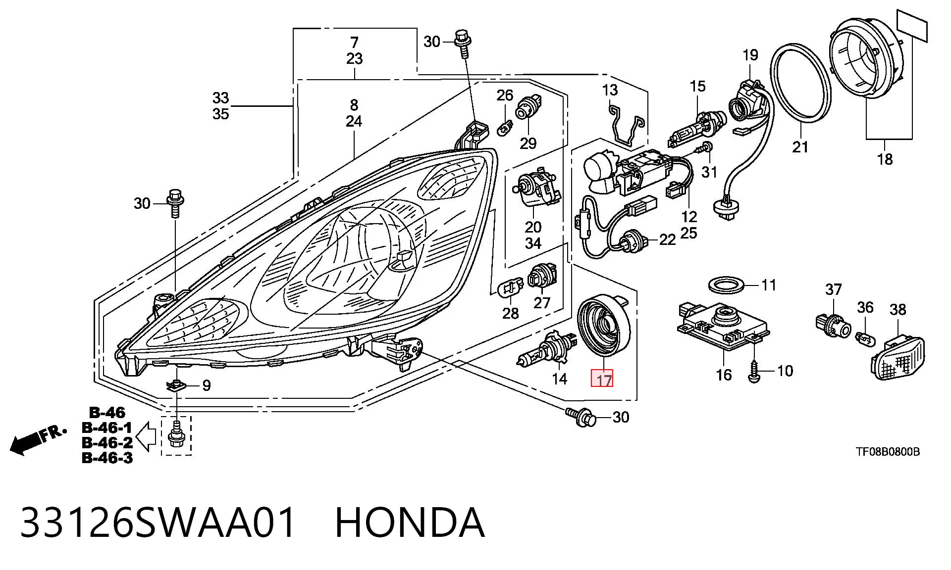 33126SWAA01 Honda 